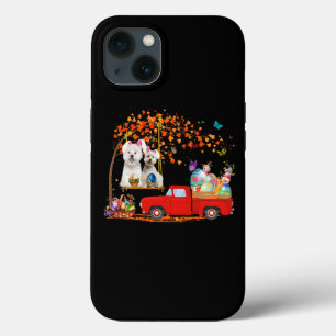 Funda Para iPhone 13 Westie Lleva Camión Rojo De Oreja Con Huevos