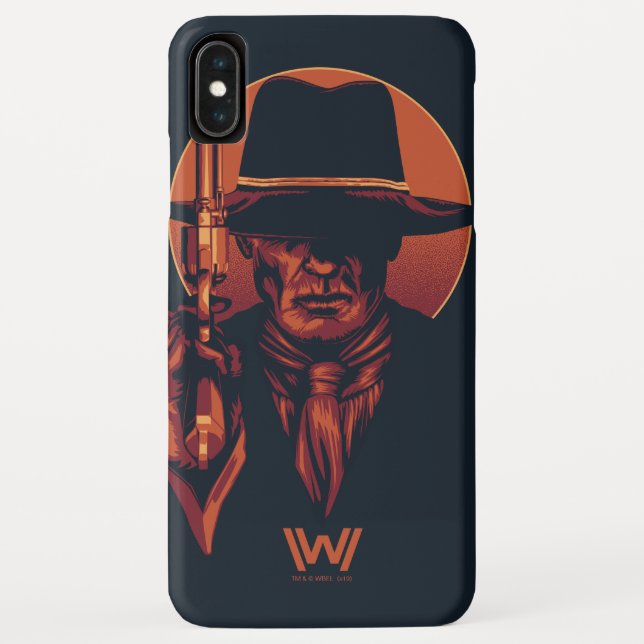 Funda De Case-Mate Para iPhone Westworld | Hombre de negro con rebelión (Reverso)