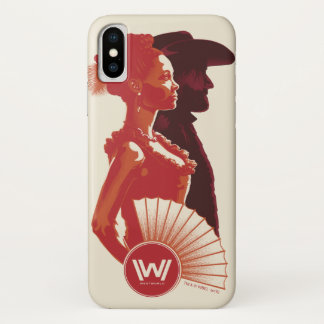 Funda Para iPhone X Westworld | Retrato de plantilla de Maeve y Hector