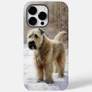 Funda Para iPhone 14 Pro Max De Case-Mate Wheaten Terrier Deja que nieve Navidad 