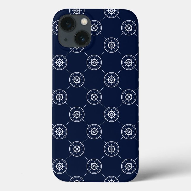 Funda De Case-Mate Para iPhone Wheel Pattern de capitanes (Reverso)