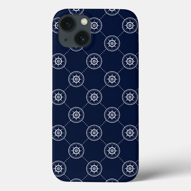 Funda De Case-Mate Para iPhone Wheel Pattern de capitanes (Reverso)
