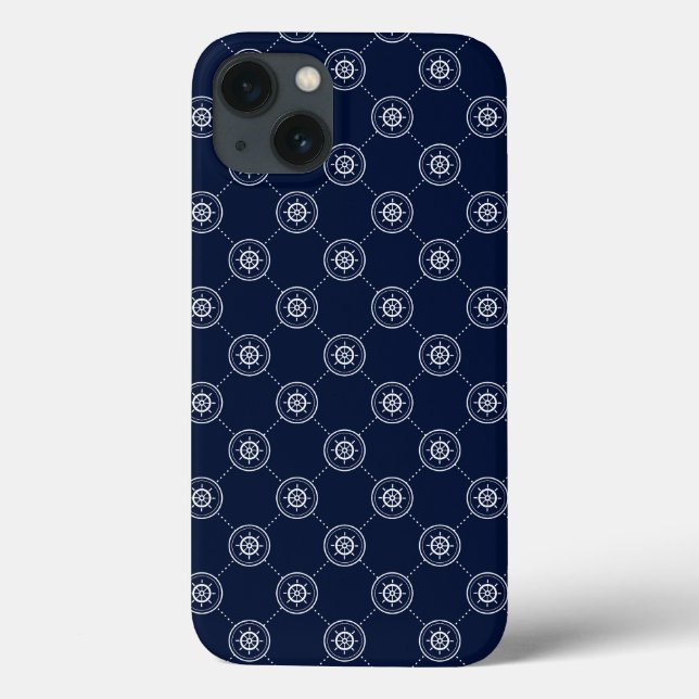 Funda De Case-Mate Para iPhone Wheel Pattern de capitanes (Reverso)