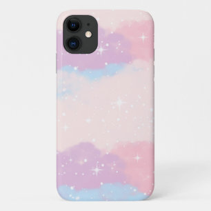 Funda Para iPhone 11 Whimsical acuarela Multicolor Soft Pastel Cloud