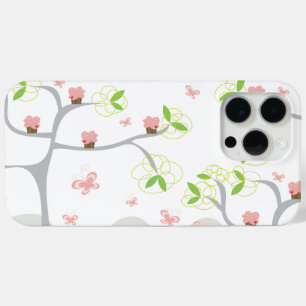 Funda Para iPhone 15 Pro Max Whimsical Cupcakes Tree Butterflies Dulce Cumpleañ