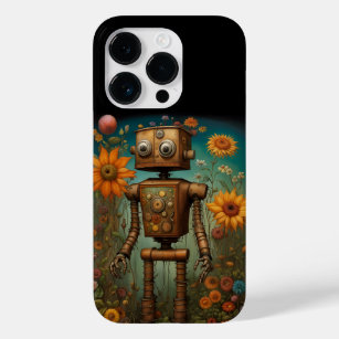Funda Para iPhone 14 Pro De Case-Mate Whimsical Garden Robot   Arte digital