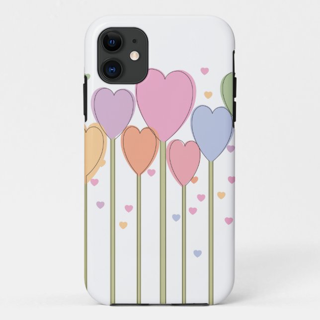 Funda De Case-Mate Para iPhone Whimsical Heart Lollipops (Reverso)