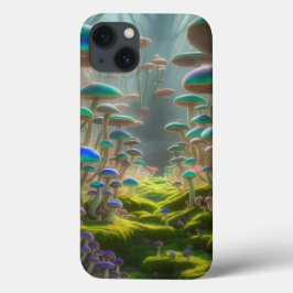 Funda Para iPhone 13 Whimsical Mushroom Forest