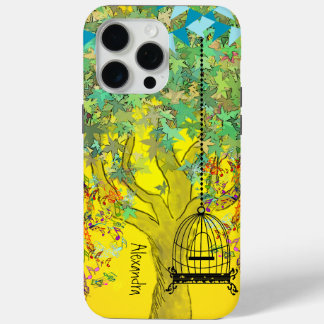 title_seo2 Whimsical Tree Bircage Bright Color Musical Notes