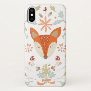 Funda Para iPhone X Whimsical Woodland Fox