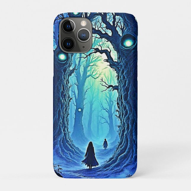 Funda De Case-Mate Para iPhone Whispering Woods Dark Fantasy (Reverso)