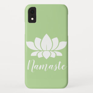 Funda Para iPhone XR White Lotus Silhouette Namaste