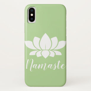 Funda Para iPhone X White Lotus Silhouette Namaste