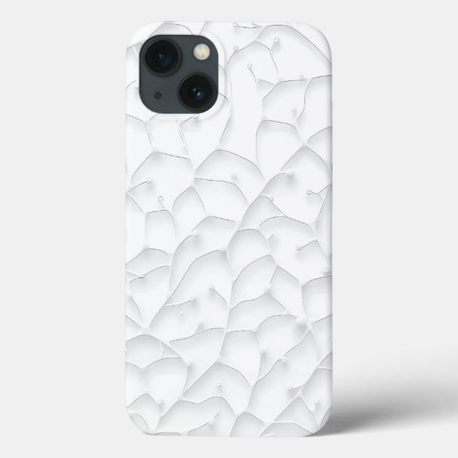 Funda De Case-Mate Para iPhone White Minimal Clean Look iPhone Case (Reverso)