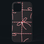 Funda Para iPhone 12 White Red Rope Bow, Twine Color Ribbon and Tied Kn<br><div class="desc">White Red Rope Bow,  Twine Color Ribbon and Tied Knot christmas and new year vibes seamless patter in vintage</div>