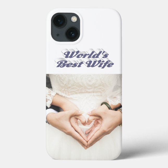Funda De Case-Mate Para iPhone Wife Photo gray  (Reverso)