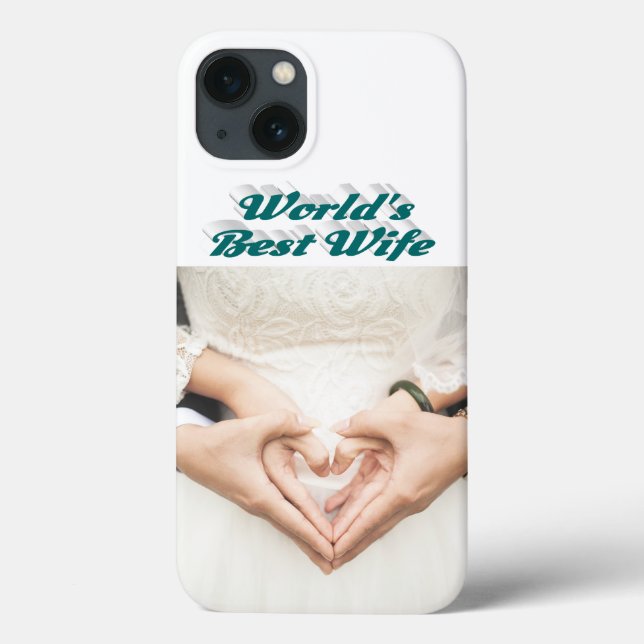 Funda De Case-Mate Para iPhone Wife Photo green iPhone Case (Reverso)