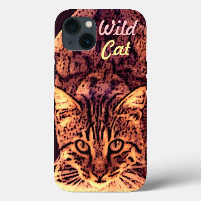 FUNDA DE Case-Mate PARA iPhone WILD CAT KITTEN (Reverso )