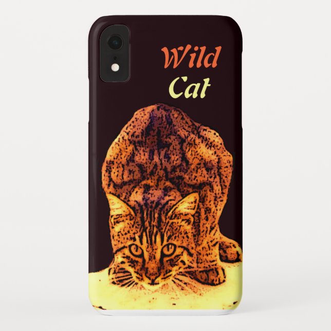 FUNDA DE Case-Mate PARA iPhone WILD CAT KITTEN (Reverso)