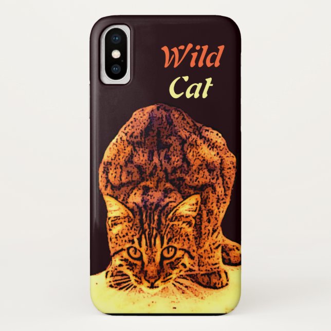 FUNDA DE Case-Mate PARA iPhone WILD CAT KITTEN (Reverso)