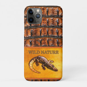 Funda Para iPhone 11 Pro WILD NATURE - Colección de diseño CROCODILE-DILE-D