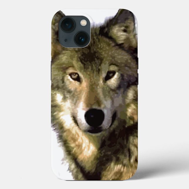 Funda De Case-Mate Para iPhone Wild Wolf Eyes (Reverso )