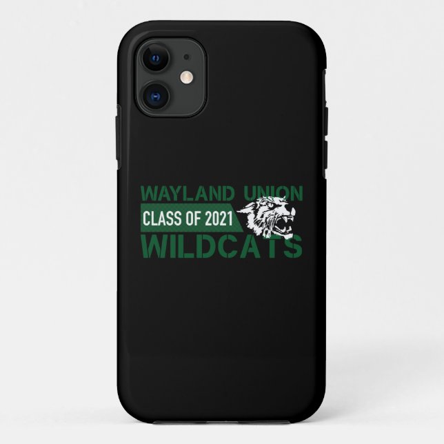 Funda De Case-Mate Para iPhone Wildcats de la Unión Wayland #3 (Reverso)