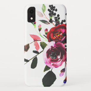 Funda Para iPhone XR Wildflower elegante de la acuarela del vintage