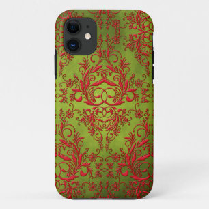 Funda Para iPhone 11 Wildflowers del damasco, Electra en chartreuse y