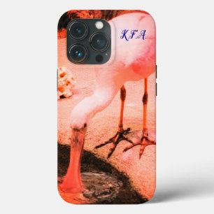 Funda Para iPhone 13 Pro Wildlife Fun Roseate Spoonbill Trendy