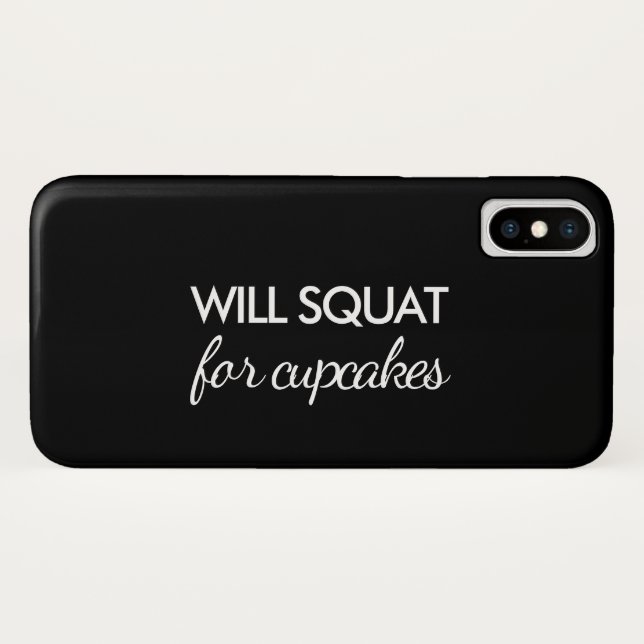 Funda De Case-Mate Para iPhone Will Squat para estuche Cupcakes iPhone (Reverso (horizontal))