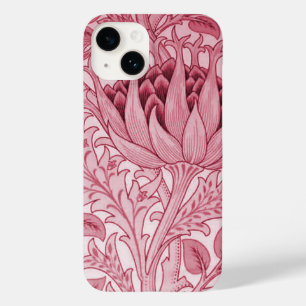 Funda Para iPhone 14 De Case-Mate William Morris Artichoke Burgundy Red