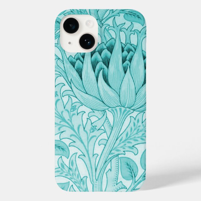Funda De Case-Mate Para iPhone William Morris Artichoke Verde azulado (Reverso )