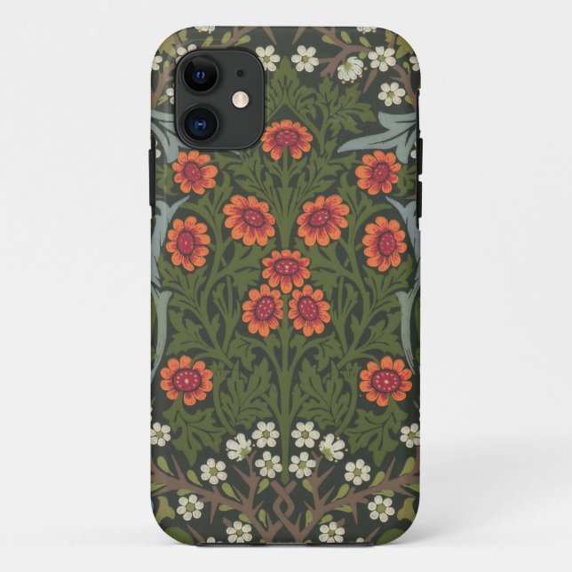 Funda De Case-Mate Para iPhone William Morris Blackthorn Garden Flower Classic (Reverso)