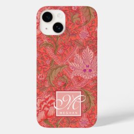 Funda Para iPhone 14 De Case-Mate William Morris - Elegante Patrón Floral y Monogram
