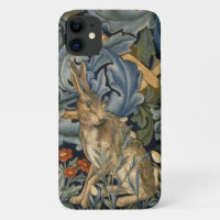 William Morris Forest Rabbit Floral Art Nouveau