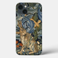 William Morris Forest Rabbit Floral Art Nouveau