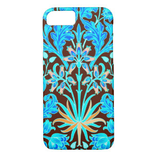 Funda Para iPhone 8/7 William Morris Hyacinth Print, Aqua y Brown
