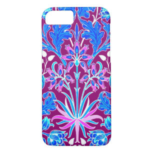 Funda Para iPhone 8/7 William Morris Hyacinth Print, Aqua y Purple