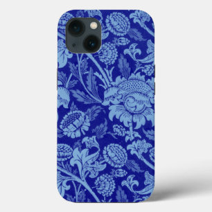 Funda Para iPhone 13 William Morris - Indigo Blue Wey Fabric OtterBox i