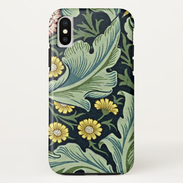 Funda De Case-Mate Para iPhone William Morris - Leicester, patrón floral (Reverso)