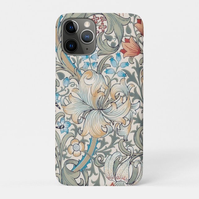 Funda De Case-Mate Para iPhone William Morris Lily Art Nouveau Funda-Mate iPhone  (Reverso)