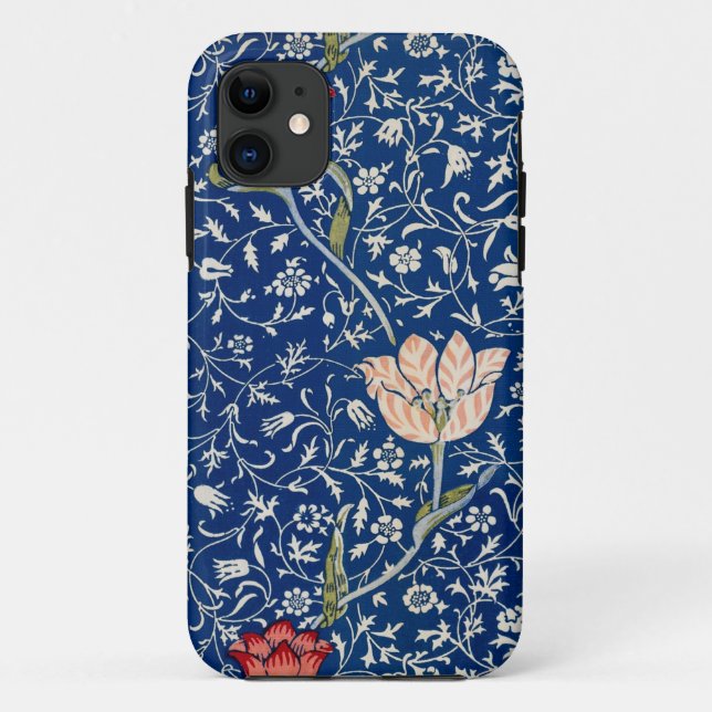 Funda De Case-Mate Para iPhone William Morris Medway Blue Floral (Reverso)