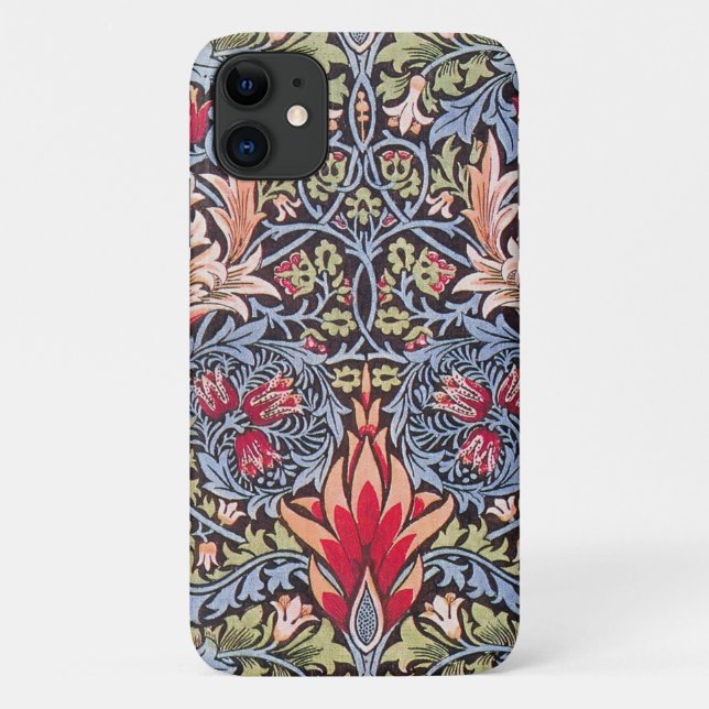 Funda De Case-Mate Para iPhone William Morris Snakeshead Art Nouveau floral (Reverso)