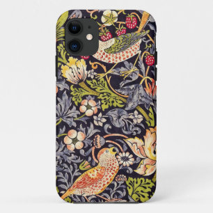 Funda Para iPhone 11 William Morris Strawberry Thief Floral Art Nouveau
