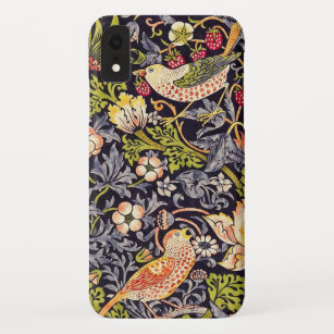 Funda Para iPhone XR William Morris Strawberry Thief Floral Art Nouveau