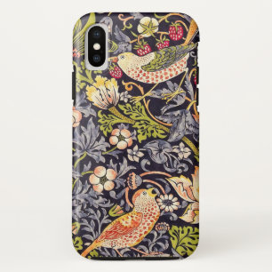 Funda Para iPhone XS William Morris Strawberry Thief Floral Art Nouveau