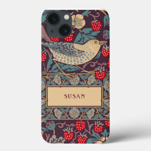 Funda Para iPhone 13 William Morris Strawberry Thief Funda-Mate iPhone