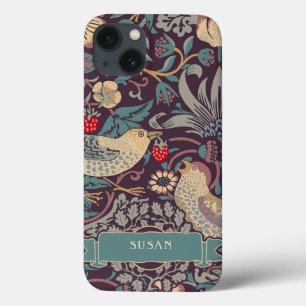 Funda Para iPhone 13 William Morris Strawberry Thief Funda-Mate iPhone 