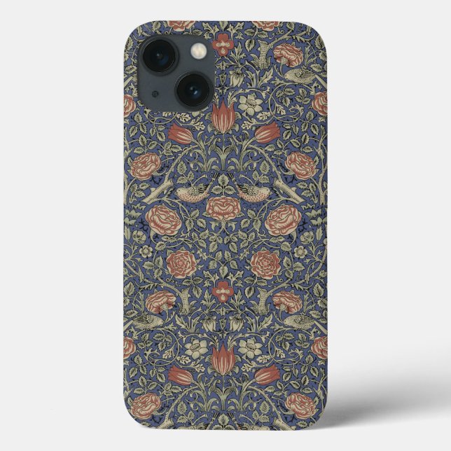 Funda De Case-Mate Para iPhone William Morris Tudor Rosa Wallpaper (Reverso)